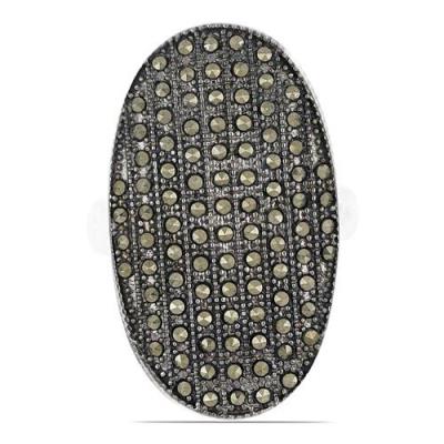 BUY AUSTRIAN MARCASITE GEMSTONE RING IN 925 SILVER 